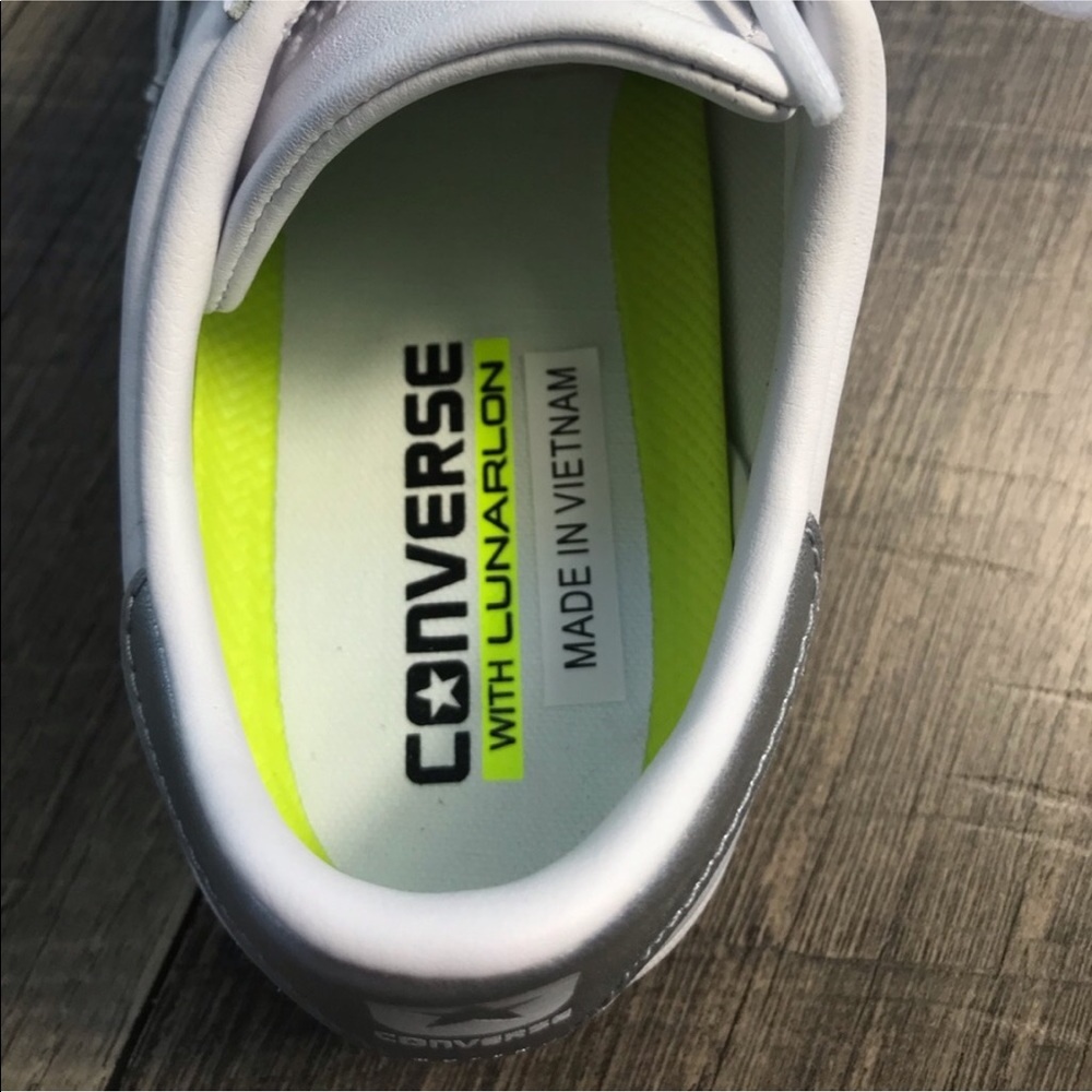 NWT Converse PL LP OX White Silver WMNS AUTHENTIC - Picture 6 of 7